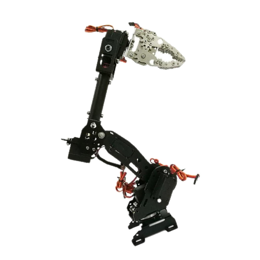 WIFI Metal 8-DOF Robot Arm Gripper Kit 15kg/cm Servo Control Suite DIY Black 