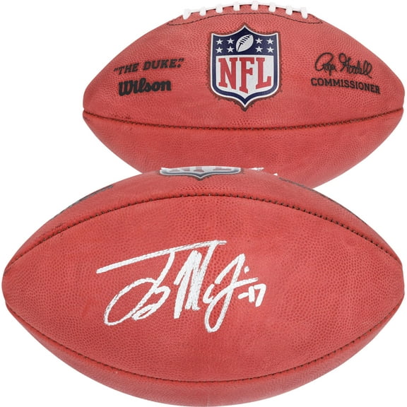 Terry McLaurin Washington Commanders Autographed Duke Full Color Football - Fanatics Authentic Certified