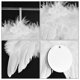 thumbnail image 4 of Almacén de China y EE. UU., sublimación en blanco, ala de plumas de MDF, adorno de Navidad, adorno de ala de ángel en blanco para decoración de árbol de Navidad, 4 of 4