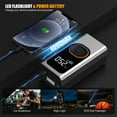 thumbnail image 3 of Yezivo Cordless Tire Inflator Portable Air Compressor, Dual Mode Inflation, Auto Air Pump for Car Tires, Motorcycle, Bikes, Smart Electric Pump with LED Light & Digital Pressure Gauge, 3 of 7