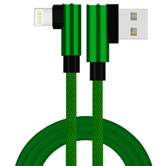 Phone Charger Cable, [Apple MFi Certified] Lightning Cable 6ft Nylon Braided USB Fast Charging Cord Compatible with iPhone 11 Xs Max X XR 8 7 6s 6 Plus SE 5 5s 5c, iPad, iPod - Green