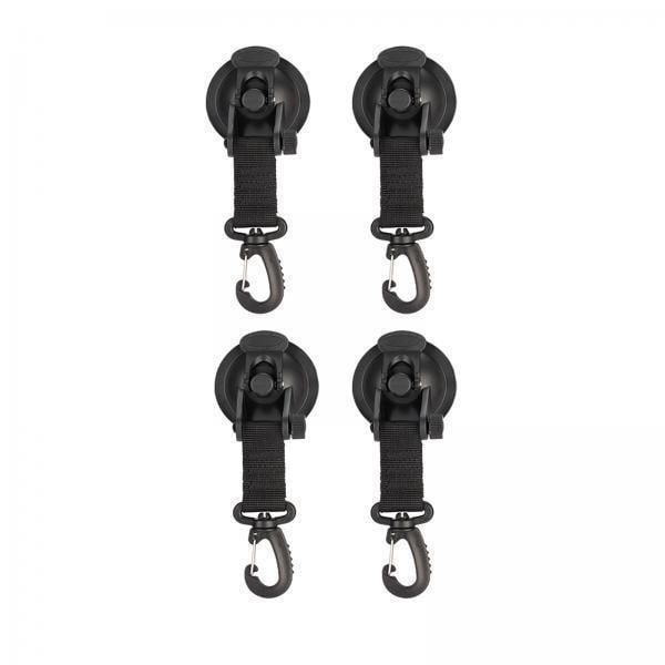 4x4x Ganchos De Ventosa De Vacío Accesorios De Campamento Para Vidrio Al Aire Libre Coche Camping Negro