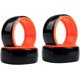 thumbnail image 1 of LINLIN 4 piezas 63 MM 1/10 RC Drift Car Neumáticos de plástico lisos y duros de doble capa compatibles con 1:10 RC On-Road Drifting Car Traxxas Tamiya HPI Kyosho RedCat HSP Piezas de actualización, 1 of 4