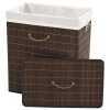 thumbnail image 2 of vidaXL Collapsible Laundry Basket Laundry Bin Dirty Clothes Hamper Round Bamboo, 2 of 7