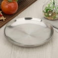 thumbnail image 2 of 2Pcs Round Serving Platter, Large Stainless Steel Serving Tray - Quality for Home & Restaurant, Great for Parties, 2 of 8