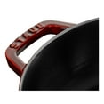 thumbnail image 3 of STAUB Braisers 3.7 L Cast Iron Round Saute Pan Chistera, Grenadine-Red, 3 of 6