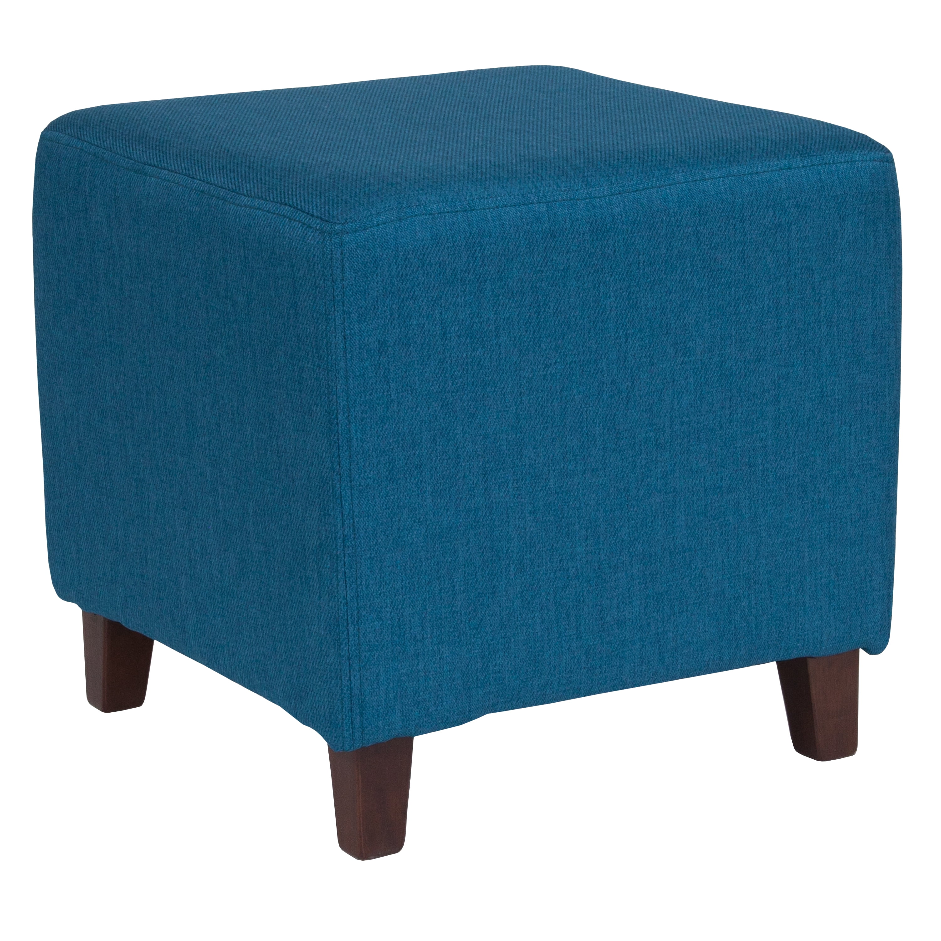 Flash Furniture Ascalon Upholstered Ottoman Pouf in Blue ...