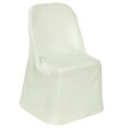 thumbnail image 7 of Efavormart Ivory Linen Polyester Folding Chair Cover Dinning Chair Slipcover For Wedding Party Event Banquet Catering, 7 of 7