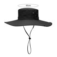thumbnail image 5 of Mightlink Bucket Hat Wide Brim UV Protection Men Breathable Mesh Anti Scratch Cap for Fishing, 5 of 7