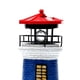 thumbnail image 2 of Faro Rojo Blanco Y Azul Faro Resina Solar para Césped Exterior Faro Giratorio Resina Paisaje Adorno Decorativo Transfronterizo (A), 2 of 8