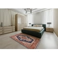 thumbnail image 5 of Ahgly Company Machine Washable Indoor Rectangle Industrial Modern Camel Brown Area Rugs, 4' x 6', 5 of 7