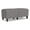 Castillo Gray, variant on Siena 17.5" 2-Seat Lounge Reception Waiting Bench / Black Steel Legs / Brown