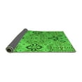 thumbnail image 2 of Ahgly Company Indoor Round Abstract Green Modern Area Rugs, 6' Round, 2 of 4
