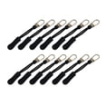 thumbnail image 2 of 12 Piezas Cordón Extensión Cremallera Pestaña para Mochilas de Ropa Viajes Negro BLESIY Tirador de cremallera, 2 of 8