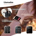 thumbnail image 5 of IOWODO Smart Watch for Women Men, 1.85" HD Fitness Tracker with Bluetooth Calls, 120 Sport Modes, IP68 Waterproof, Android iPhone, Pink, 5 of 11