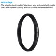 thumbnail image 4 of Uxcell 55mm-52mm Step Down Ring with Cleaning Cloth, 2 Pack Camera Lens Filter Adapter Ring, Black, 4 of 6