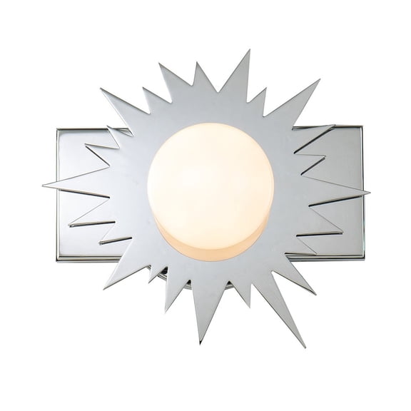 Lucas McKearn Soleil 1-light Metal Bath Vanity Light in Polished Chrome