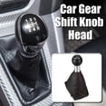 thumbnail image 2 of Unique Bargains 6 Speed Car Gear Shift Lever Cover Set Fit for Audi A4 B6 B7 2000-2008 Black Siver Tone Red, 2 of 7