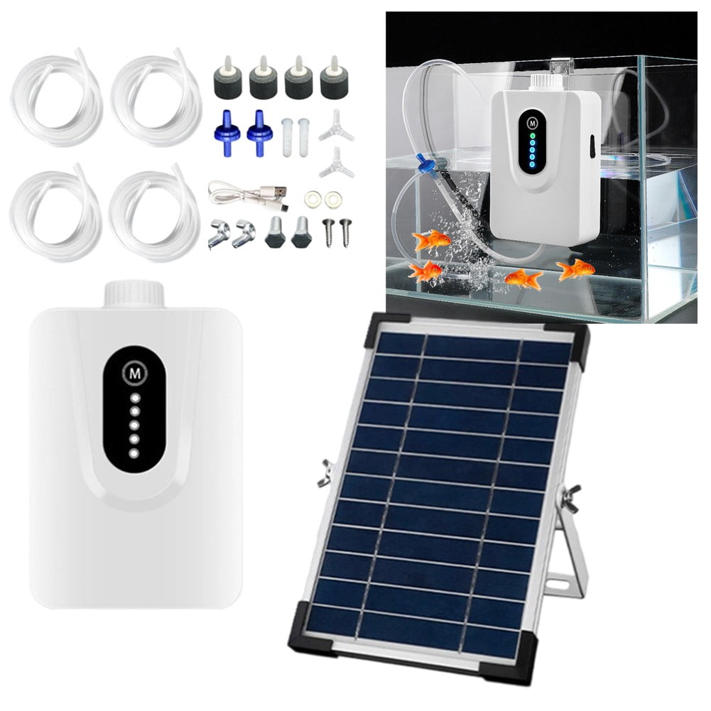 Solar Oxygenator Aquarium Air Pump Fishing Aerator 6 W 6V Solar Air Pumps