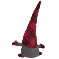 thumbnail image 4 of Northlight Plaid Plush Gnome Christmas Figure - 13" - Red and Black, 4 of 4