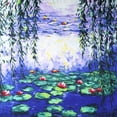 thumbnail image 3 of Grace Scarves 100% Silk Scarf With Hand Rolled Edges, Large, Claude Monet, Summer Water Lilies, 3 of 4