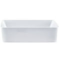 thumbnail image 2 of Novatto NP-01321MB Rectangular White Porcelain Vessel Sink with Matte Black Drain Set, 2 of 4