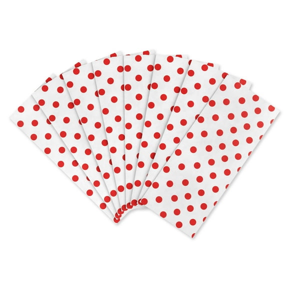 American Greetings 20 in. x 20 in. Valentine's Day Gift wrap Tissue Paper Sheets, Red Polka Dot (8 Sheets, 16.7 Sq. ft.)