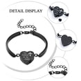 thumbnail image 2 of Love Heart Cremation Ashes Jewellery Small Urns Bracelets Women Men Stainless Steel Bangle, 2 of 5