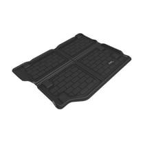 3D Maxpider 2021-2023 Fits Jeep Wrangler 4XE Custom Fit Kagu Cargo Liner Carbon Fiber Embossed Pattern Black M1JP0251309