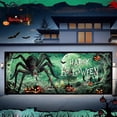 thumbnail image 4 of Loyerfyivos Halloween Garage Door Banner 83.8*192 IN Halloween Skeleton Pumpkin Garage Door Cover Halloween Garage Door Decoration Large Halloween Scary Garage Backdrop for Halloween Decoration, 4 of 7