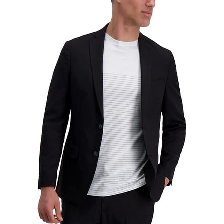 Haggar Men's Smart Wash Performance Slim Fit Suit Separates-Pants & Jackets 38 Short Black - Jacket