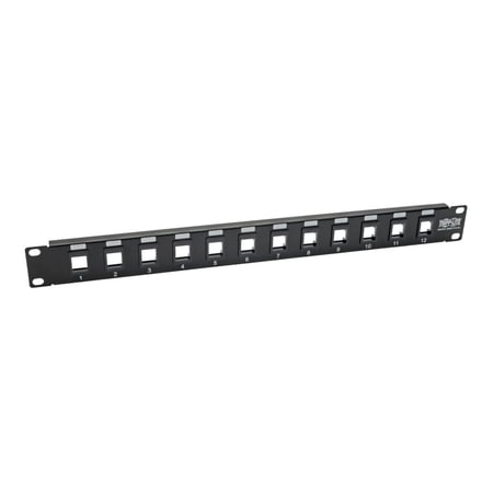 Tripp Lite 12-Port 1U Rack-Mount Unshielded Blank Keystone/Multimedia Patch Panel  RJ45 Ethernet  USB  HDMI  Cat5e/6 (N062-012-KJ) price history on PriceWatchPro