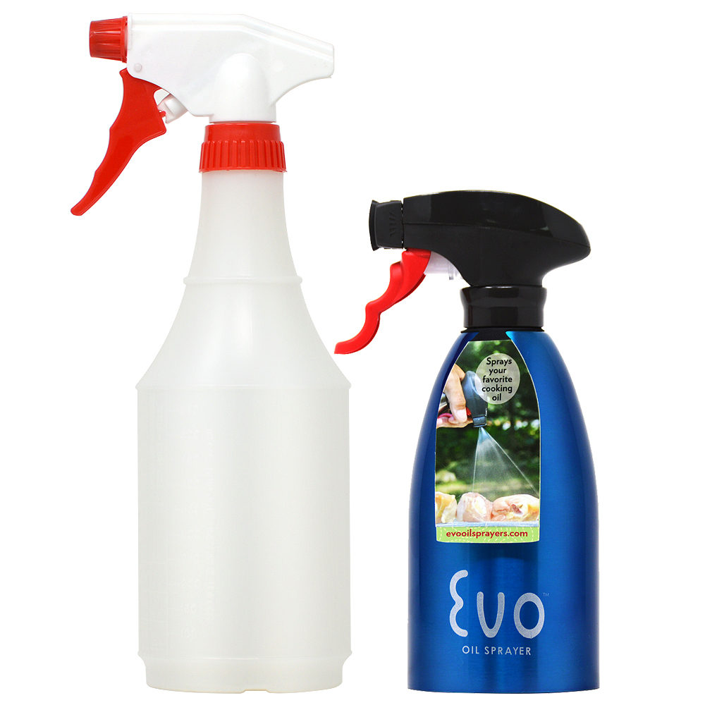 Evo Glass Non-Aerosol Trigger Oil Sprayer Bottle for Oils (6oz, Blue)