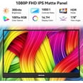 thumbnail image 3 of HotYeah Touch Screen Monitor, 15.6'' 1080P 10-Point Portable Monitor Touchscreen, USB-C HDMI HDR IPS Travel Monitor with Smart Cover & Speaker, 3 of 5