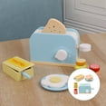 thumbnail image 4 of 1 juego de tostadora de juguete para niños, juego de simulación de electrodomésticos de cocina, juego de rol, 4 of 7