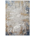 thumbnail image 3 of Luxe Weavers Modern Abstract Premium Fringe Blue 5x7 Area Rug, 3 of 8