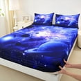 thumbnail image 3 of Manfei 3D Outer Space Twin Sheet Sets, Psychedelic Planet Sheet Set Twin, Starry Sky Bed Sheets Set Twin Size, Super Cozy Bedroom Decor, 3-Piece, 3 of 7