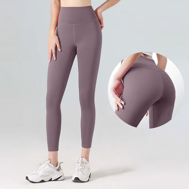 MKLEKYY Leggings de yoga para mujer, pantalones de yoga de cintura alta para levantamiento de pesas, fitness, correr