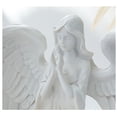 thumbnail image 4 of Resina Ángel Candelero Estatua Adorno Atmósfera Prop para Boda (Blanco L), 4 of 6