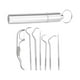 thumbnail image 1 of Juego de Palillos de dientes Jinwen de acero inoxidable 304 7 piezas portátiles, 1 of 8