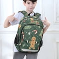 thumbnail image 6 of FORMRS Unisex School Backpack 17" Student Travel Bag with Laptop Compartment, Christmas Gingerbread, 6 of 7