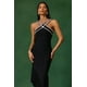 thumbnail image 3 of Vestido Bellabarnetten Nialla sin mangas con volantes en forma de diamante, 3 of 7