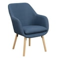 thumbnail image 4 of Convenience Concepts Take a Seat Charlotte Wingback Upholstered Accent Armchair, Denim Blue Fabric, 4 of 10
