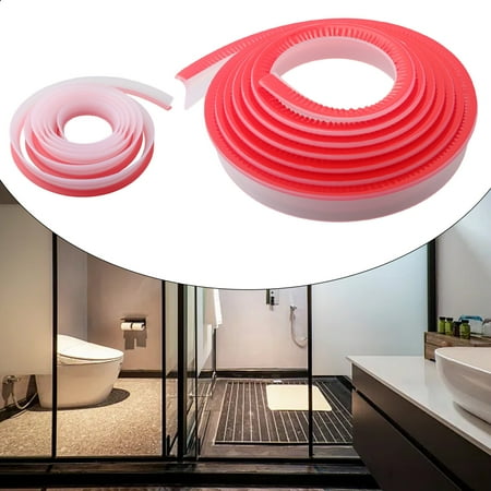 

Bathroom Retention Water Barrier Strip Dry &Wet Separation Silicone Seal Strip