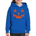 thumbnail image 3 of Awkward Styles Halloween Girls Boys Hoodies for Kids Orange Jack O Lantern Hooded Youth Sweatshirt, 3 of 5