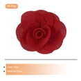 thumbnail image 3 of Uxcell 16 Pcs Rosas de Tela, Pin de Solapa de 2 Pulgadas para Hombres, Flores Artificiales de Satén para Accesorios de Manualidades DIY, Costura, Envoltura de Regalos, Decoración de Bodas, Rojo, 3 of 5