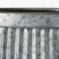 thumbnail image 6 of French Country Style Belly Bucket Planters, Set of 3, Galvanized Metal , Corrugated Cache Pots, Rustic Wash Basin, From Over 1 Ft Diameter (17 - 12 Inches), 6 of 7