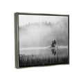 thumbnail image 3 of Stupell Foggy Lake Landscape Trees Landscape Photography Gray Floater Framed Art Print Wall Art, 3 of 6
