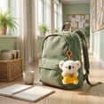 thumbnail image 6 of Koala Desk Companion Plush Soft White Stuffed Animal Charms with Colorful Outfits for Office Decor and Travel Buddies Pink, 6 of 6