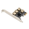 thumbnail image 3 of PCIe 1 To 4 Riser Card, PCIE Riser Splitter 4 USB 3.0 Ports X4 X8 X16 Graphics Interface  For Home For Room For Office, 3 of 8
